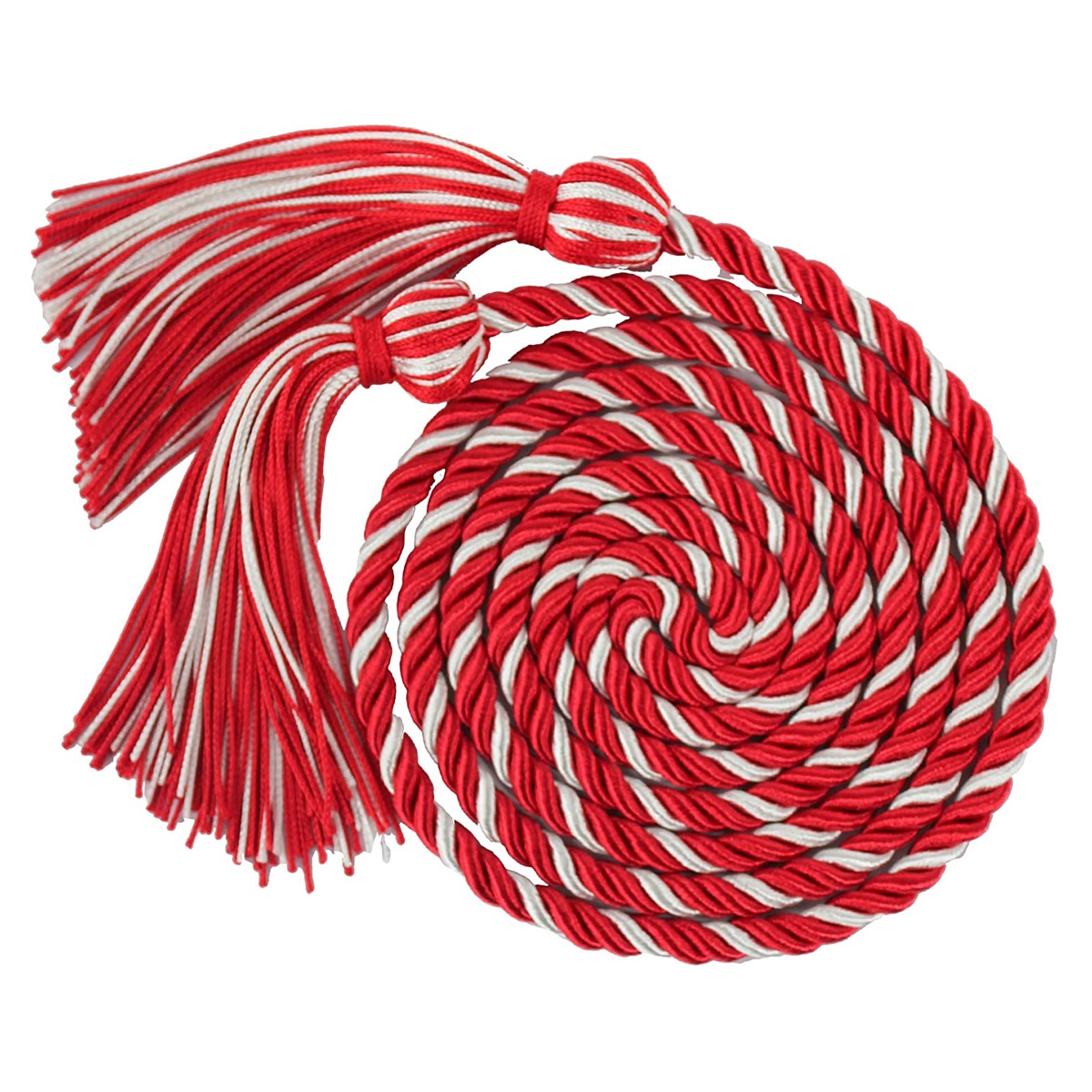 Graduation Mall Graduation Honor Cords 68  red and white color nice tassel